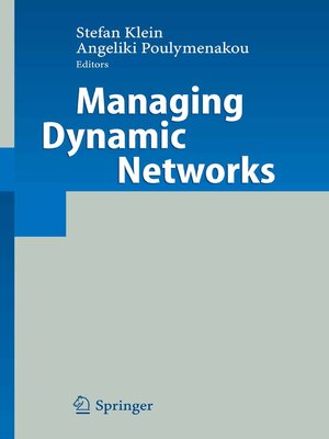 cover image of Managing Dynamic Networks